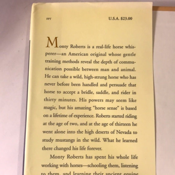 Signed- The Man Who Listens To Horses by Monty Roberts - Picture 7 of 10